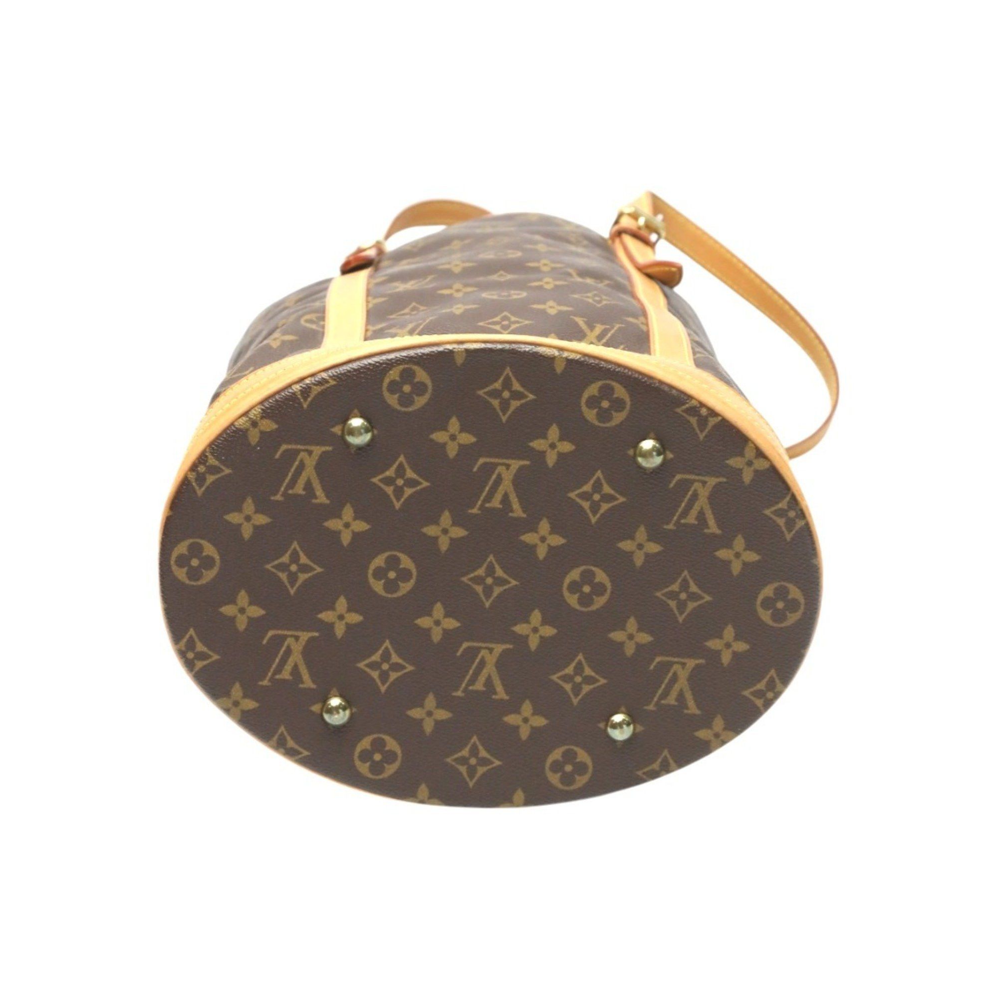 Louis Vuitton Louis Vuitton Shoulder Bag Bucket GM Monogram Tote Canvas M42236 Brown Size ONE SIZE - 5 Thumbnail