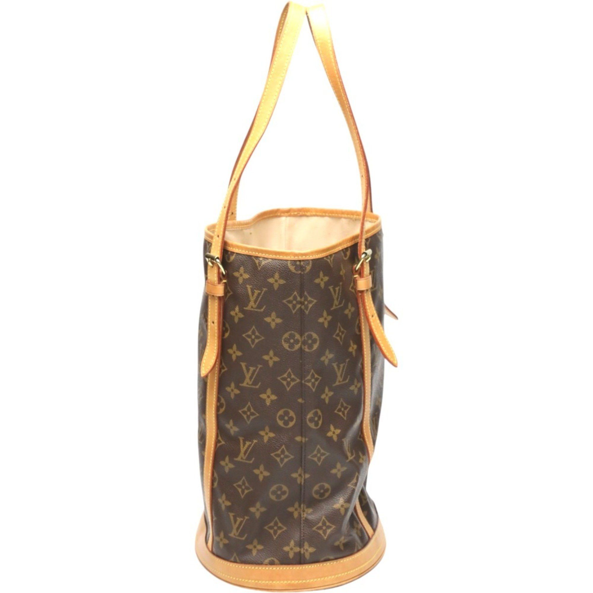 Louis Vuitton Louis Vuitton Shoulder Bag Bucket GM Monogram Tote Canvas M42236 Brown Size ONE SIZE - 3 Thumbnail