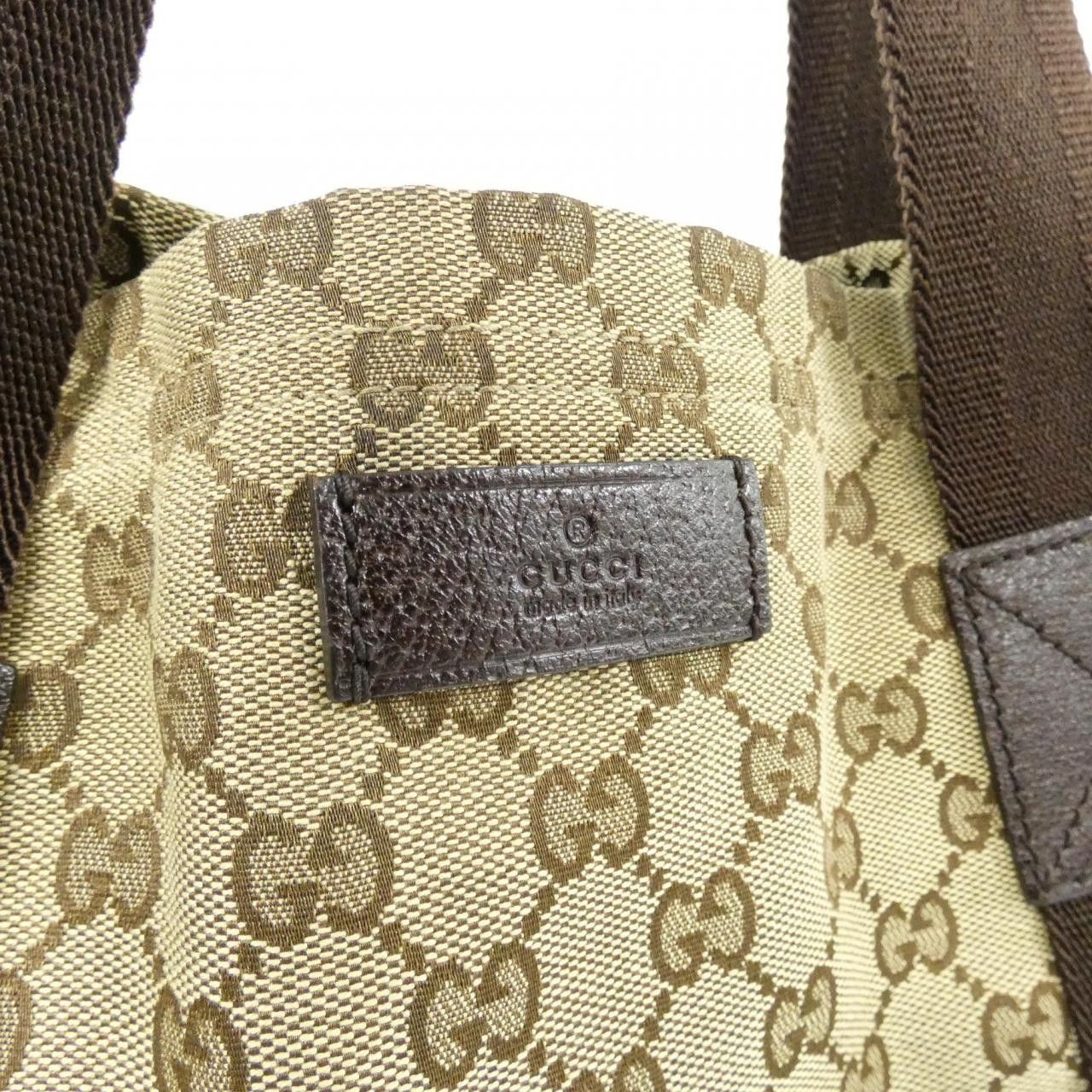 Gucci Gucci Gucci 189669 FTASR GG Canvas Bag Canvas Tote Bag 189669 FTASR Size ONE SIZE - 4 Thumbnail
