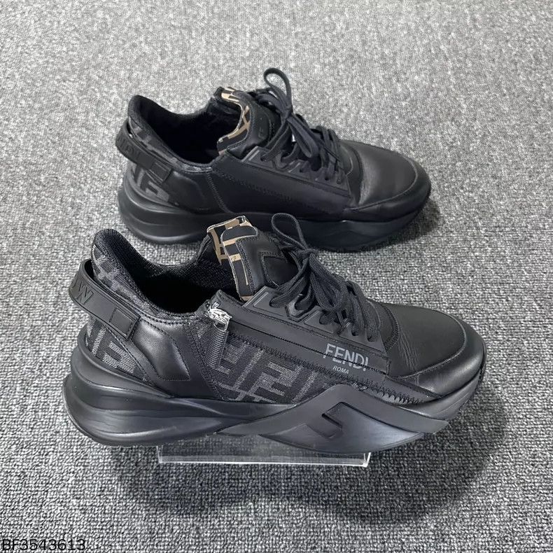 Fendi fendi flow patchwork dad sneakers Size US 12 / EU 45 - 3 Thumbnail