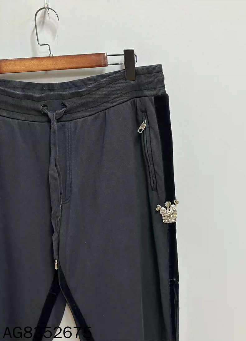 Dolce & Gabbana dolce & gabbana crown rhinestone long pants Size US 44 / EU 60 - 4 Thumbnail