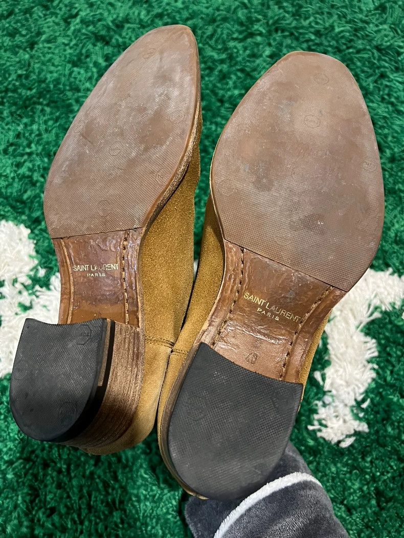 Yves Saint Laurent saint laurent chelsea brown boots Size US 10 / EU 43 - 3 Thumbnail