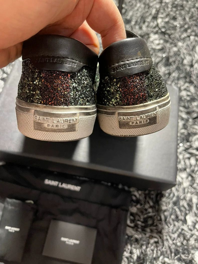 Saint Laurent Paris saint laurent glitter low top sneakers Size US 10 / EU 43 - 3 Thumbnail