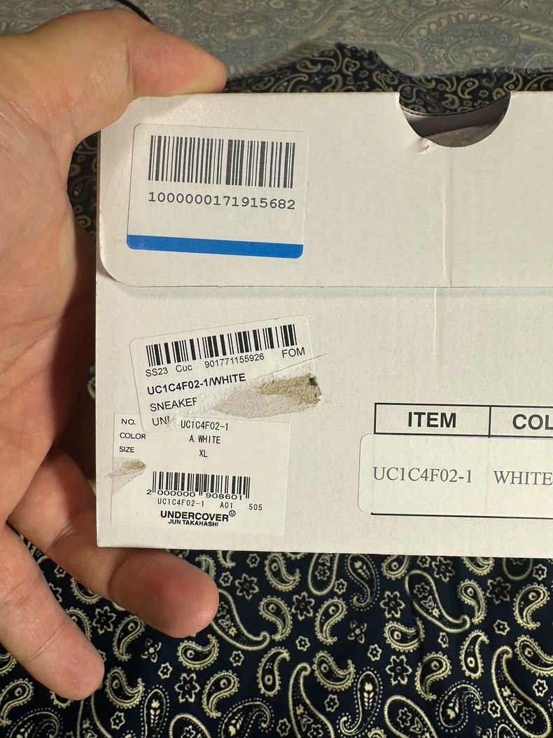 Undercover under cover white lowtop sneakers Size US 10 / EU 43 - 3 Thumbnail