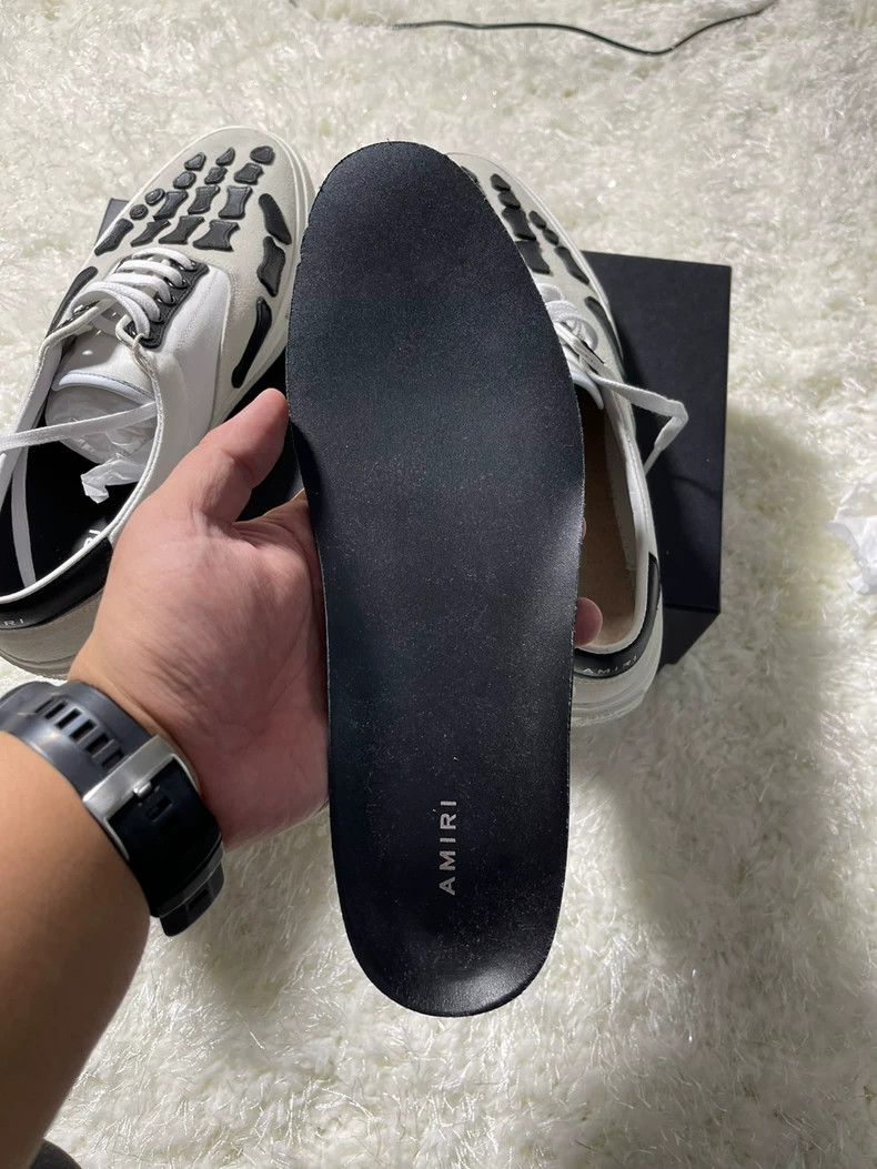 Amiri Amiri Black White Bone Print Sneakers Size US 14 / EU 47 - 6 Thumbnail