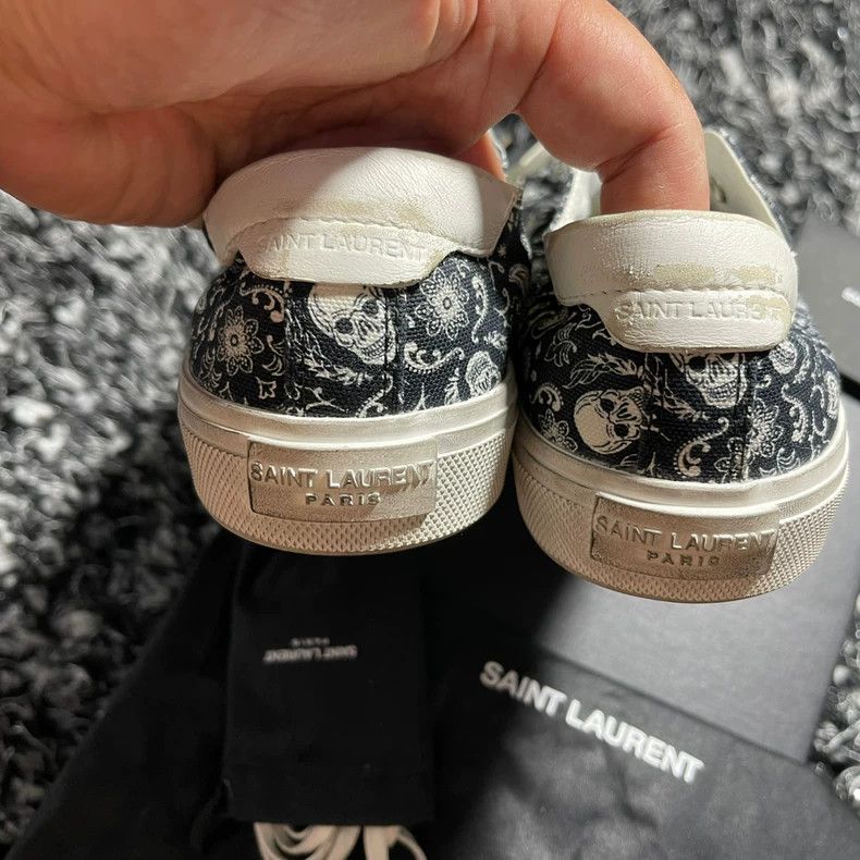 Saint Laurent Paris saint laurent skull paisley sneakers Size US 10 / EU 43 - 3 Thumbnail