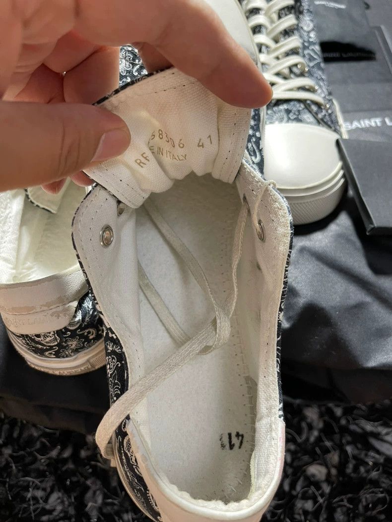 Saint Laurent Paris saint laurent skull paisley sneakers Size US 10 / EU 43 - 7 Thumbnail