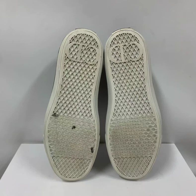 Dior Dior black graffiti lowtop sneakers Size US 12 / EU 45 - 7 Thumbnail