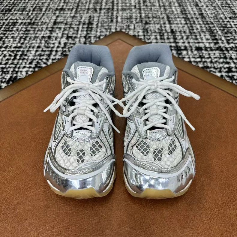 Bottega Veneta Bottega Veneta Orbit gray silver sneakers Size US 10 / EU 43 - 5 Thumbnail
