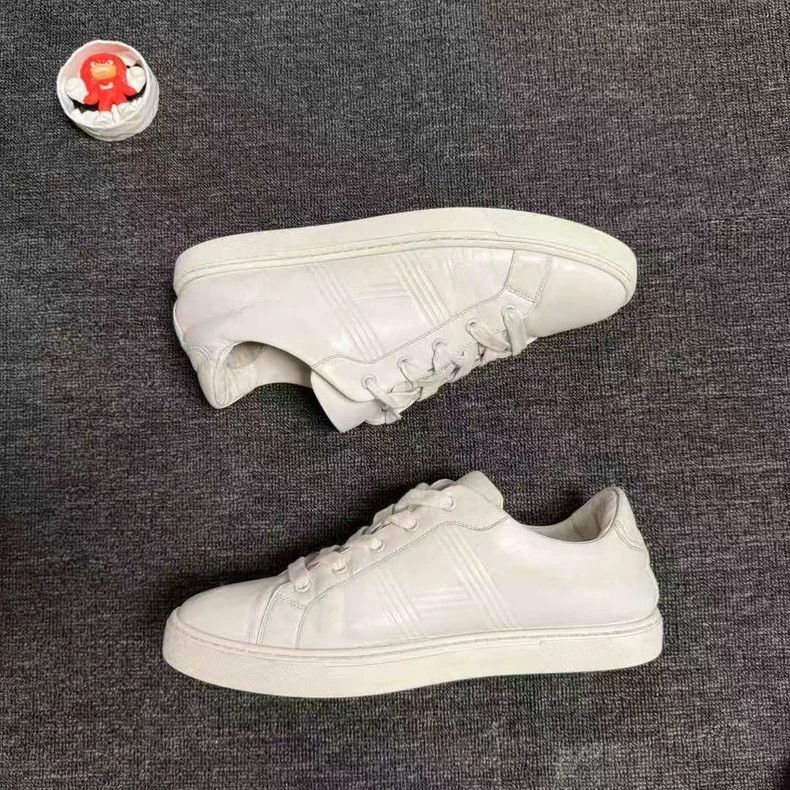 Hermes Hermes white lowtop sneakers 42 Size US 12 / EU 45 - 5 Thumbnail