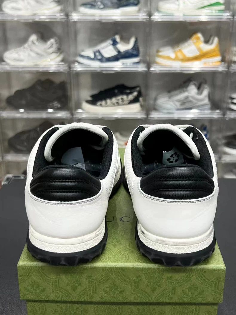 Gucci gucci white black lowtop sneakers Size US 9 / EU 42 - 5 Thumbnail