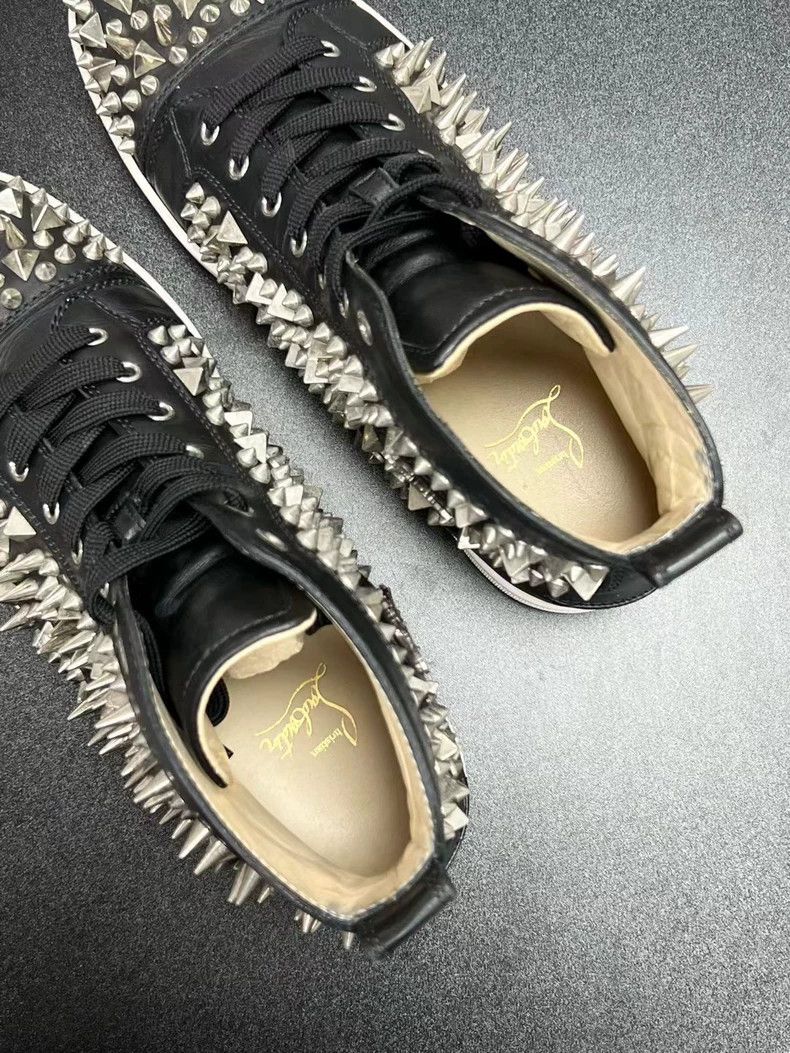 Golden Goose black spiked high top sneakers Size US 10 / EU 43 - 3 Thumbnail