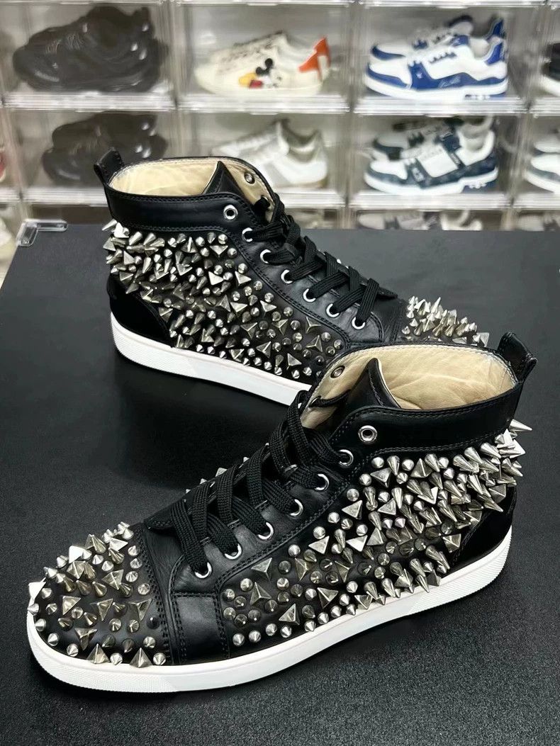 Golden Goose black spiked high top sneakers Size US 10 / EU 43 - 8 Thumbnail