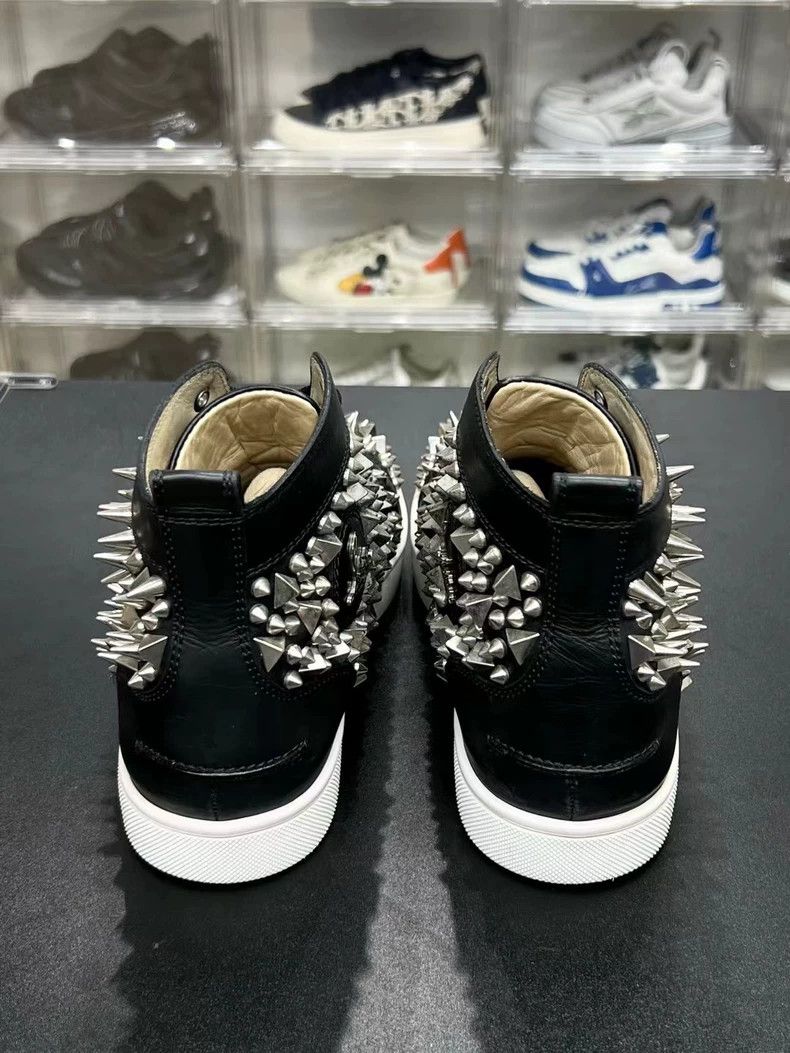 Golden Goose black spiked high top sneakers Size US 10 / EU 43 - 6 Thumbnail