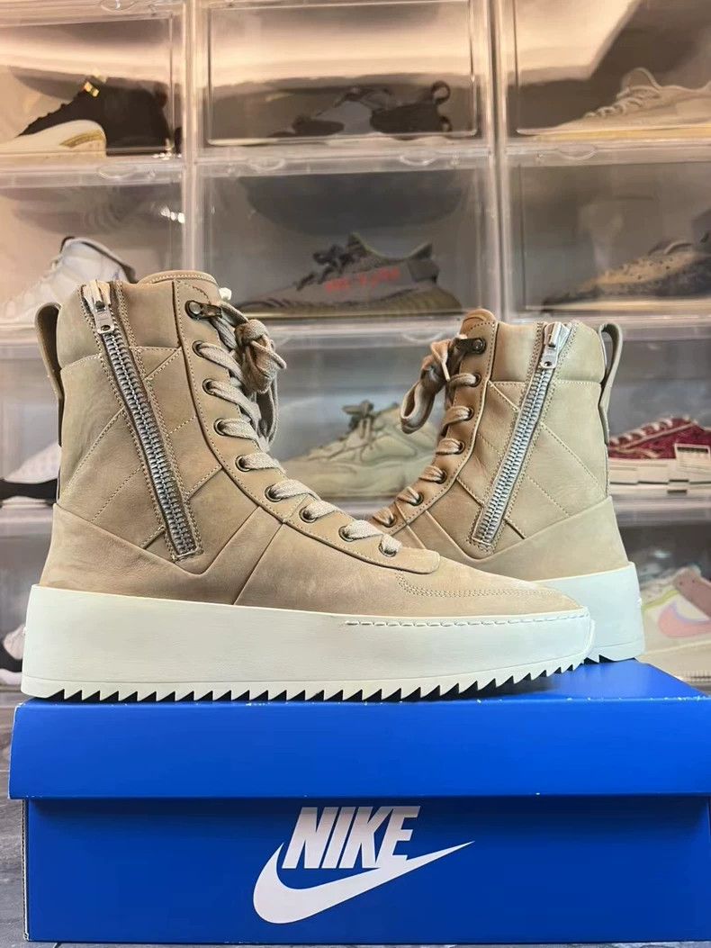 Fear of God FOG fear of god khaki high-top boots Size US 10 / EU 43 - 4 Thumbnail