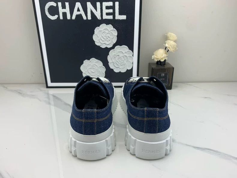 Hermes hermes cross denim blue sneakers Size US 10 / EU 43 - 2 Thumbnail