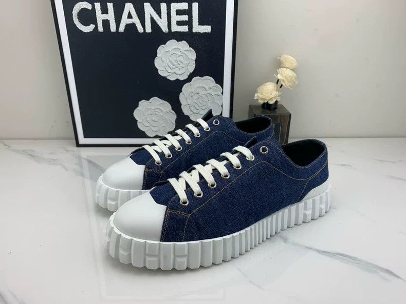 Hermes hermes cross denim blue sneakers Size US 10 / EU 43 - 6 Thumbnail