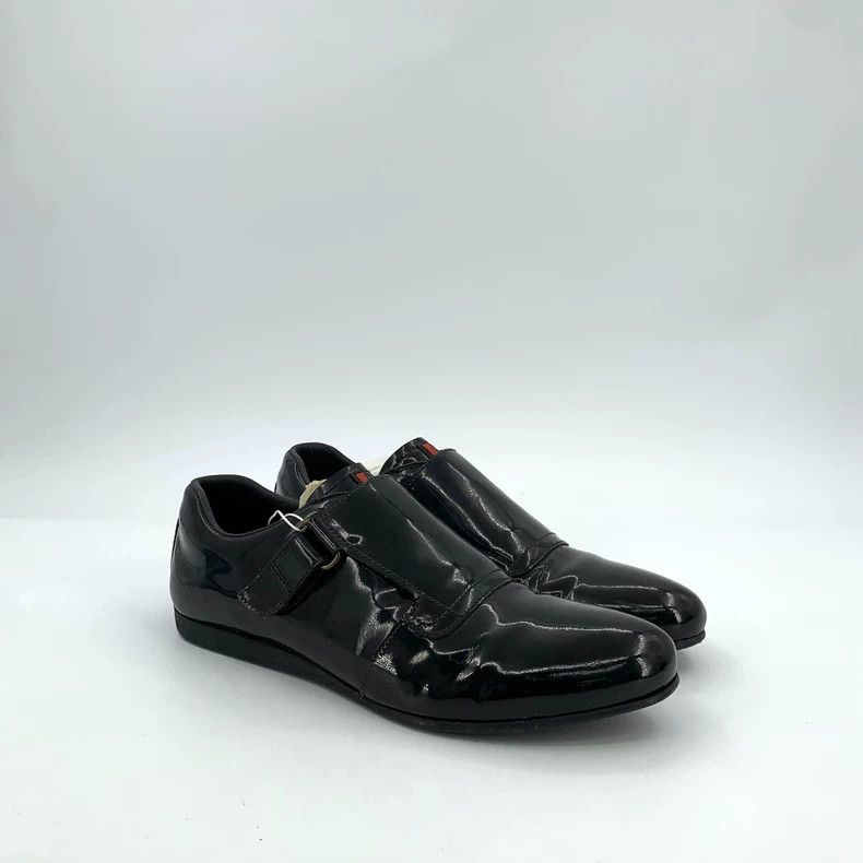 Prada prada black buckle flat casual shoes Size US 10 / EU 43 - 2 Thumbnail