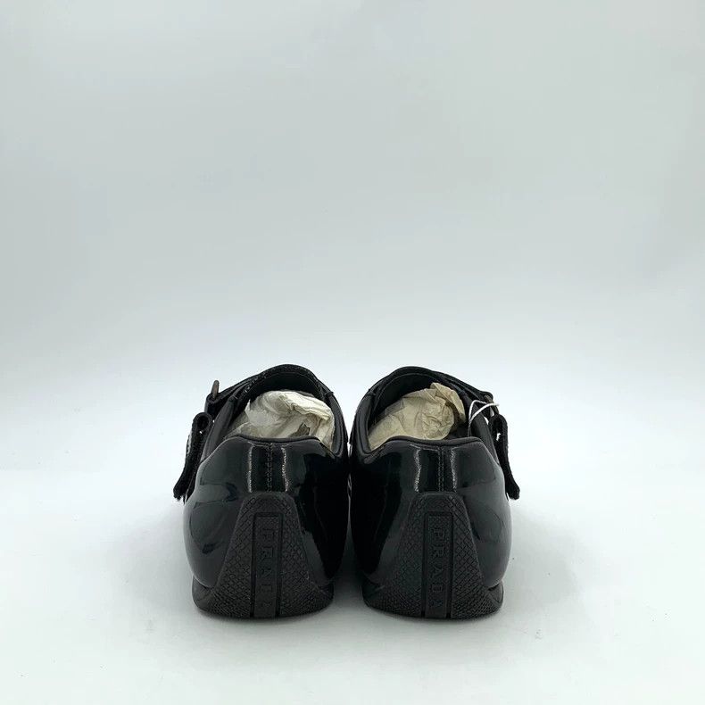 Prada prada black buckle flat casual shoes Size US 10 / EU 43 - 4 Thumbnail