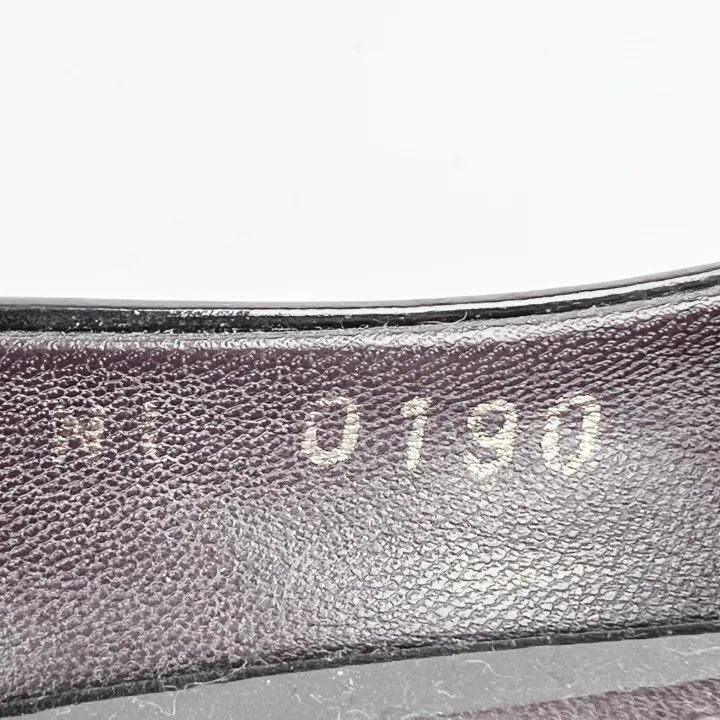 Louis Vuitton Louis Vuitton Black Patent Leather Peep-Toe Heels 0079 Size US 6 / IT 36 - 6 Thumbnail