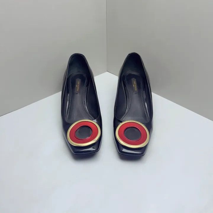 Louis Vuitton Louis Vuitton Patent Leather Chunky Heel Pumps 0079 Size US 6 / IT 36 - 2 Thumbnail