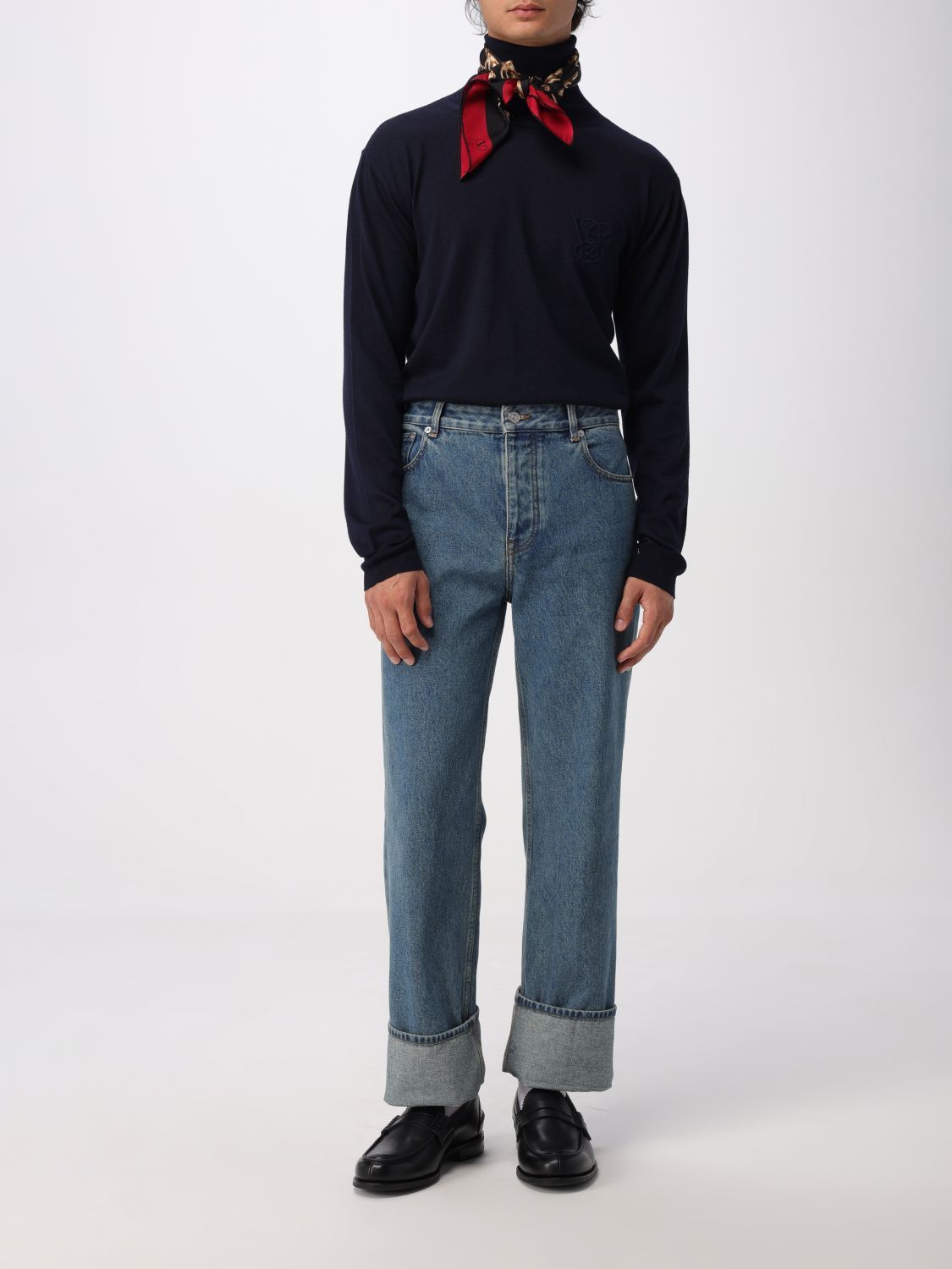 Valentino Valentino Sweater Men Blue Size US XL / EU 56 / 4 - 2 Thumbnail