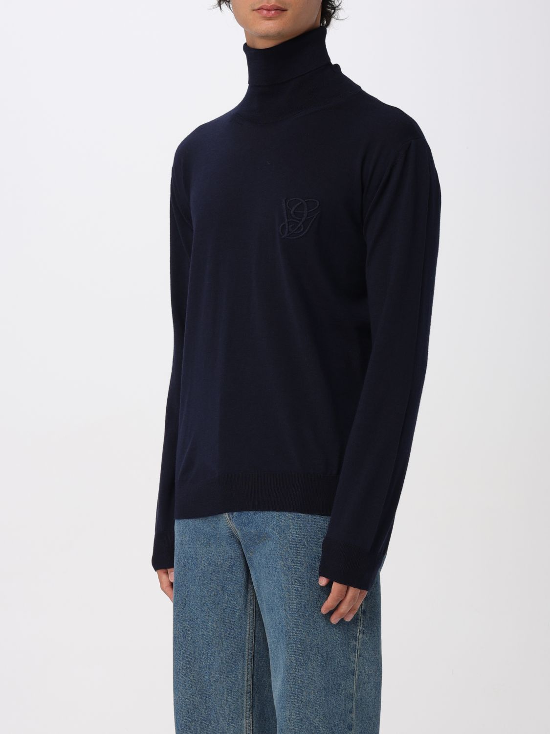 Valentino Valentino Sweater Men Blue Size US XL / EU 56 / 4 - 4 Thumbnail