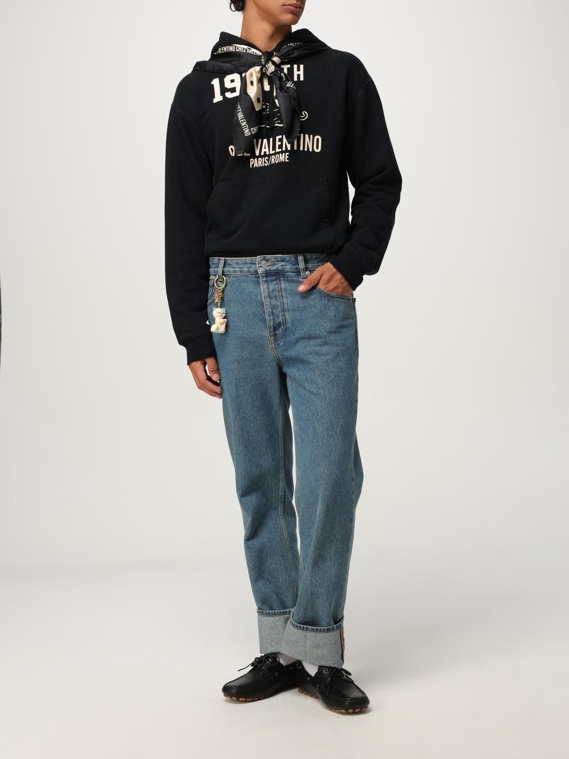 Valentino Valentino Sweatshirt Men Black Size US M / EU 48-50 / 2 - 2 Thumbnail