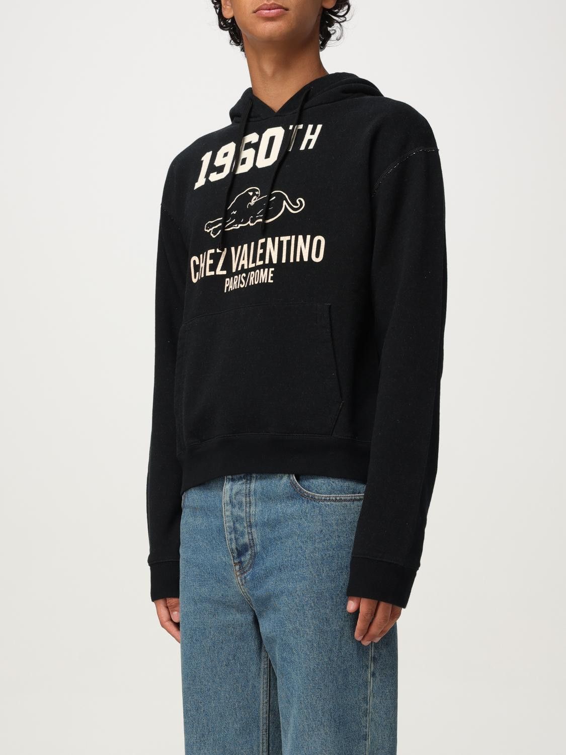 Valentino Valentino Sweatshirt Men Black Size US XL / EU 56 / 4 - 4 Thumbnail