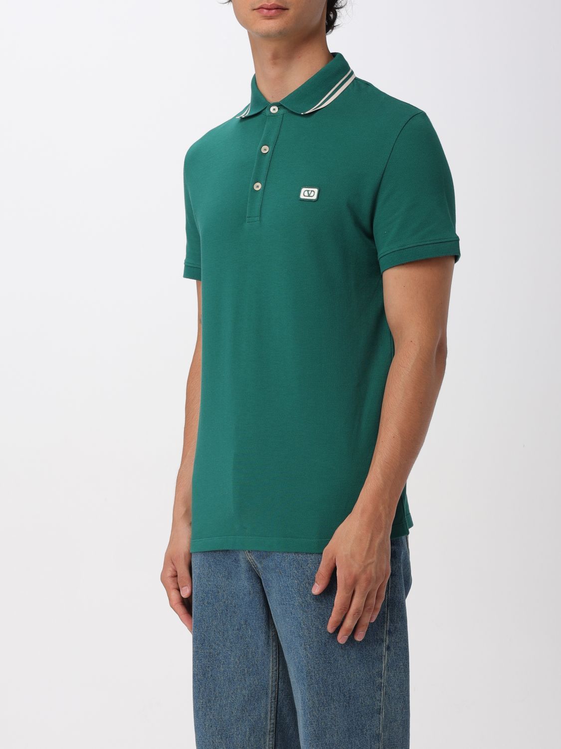 Valentino Valentino Polo Shirt Men Green Size US S / EU 44-46 / 1 - 4 Thumbnail