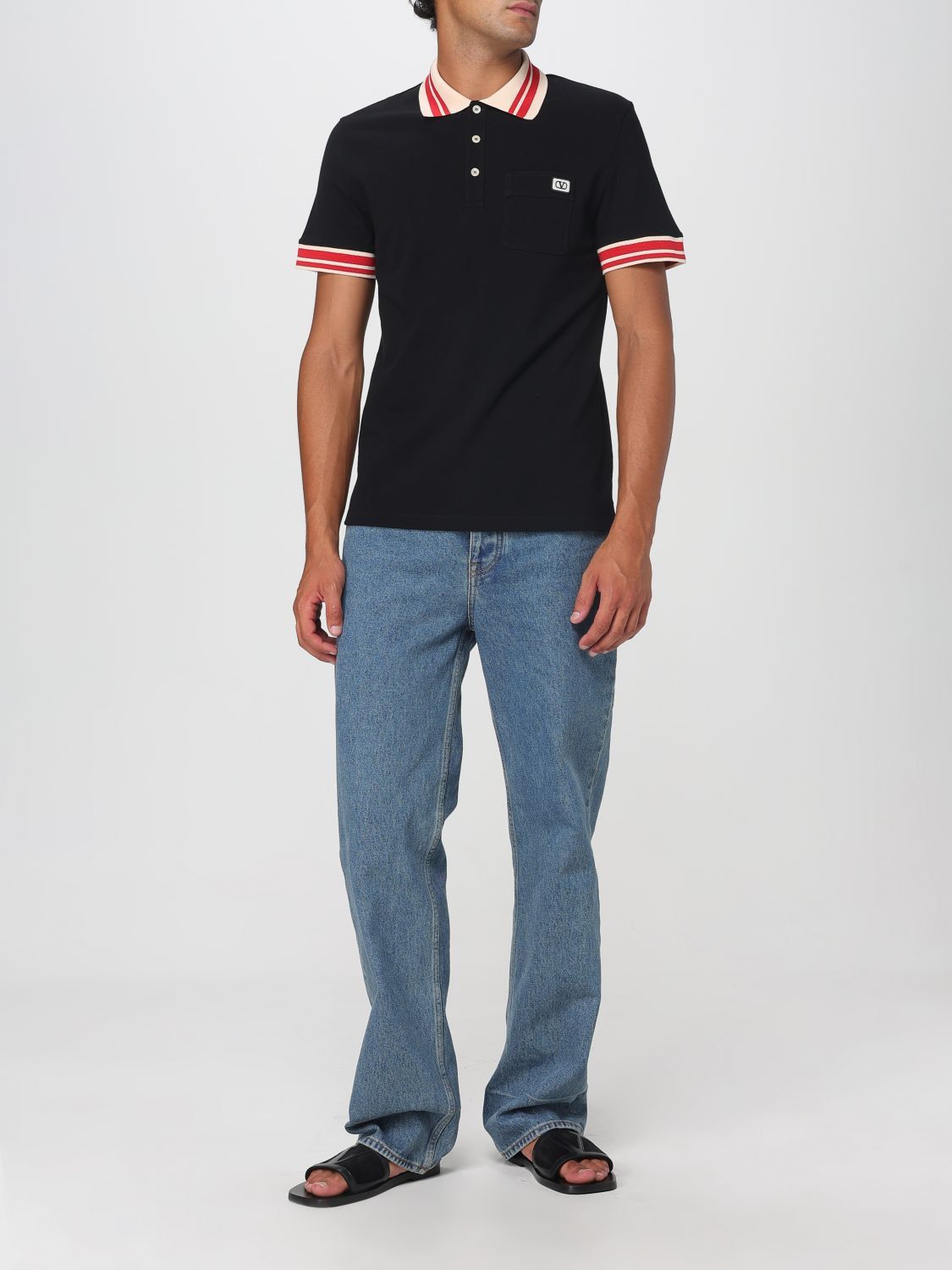 Valentino Valentino Polo Shirt Men Black Size US M / EU 48-50 / 2 - 2 Thumbnail