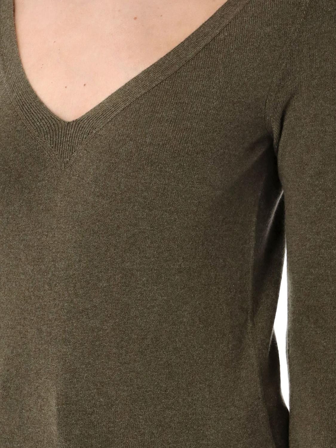 Saint Laurent Paris Saint Laurent Sweater Woman Kaki Size M / US 6-8 / IT 42-44 - 3 Thumbnail