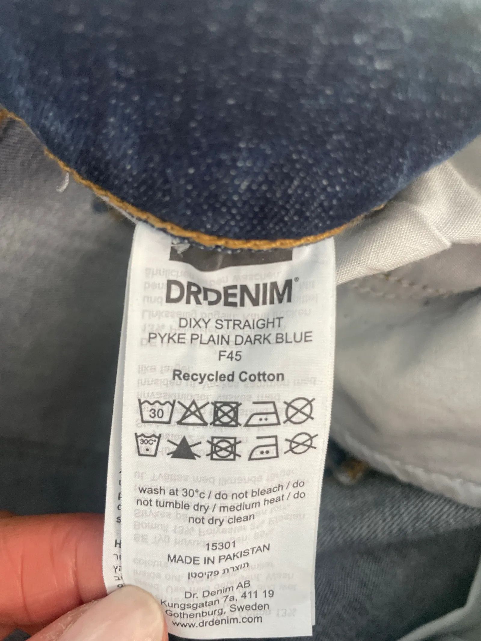 Dr. Denim Dr Denim Pyke plain dark blue Jeans Size 27" / US 4 / IT 40 - 2 Thumbnail