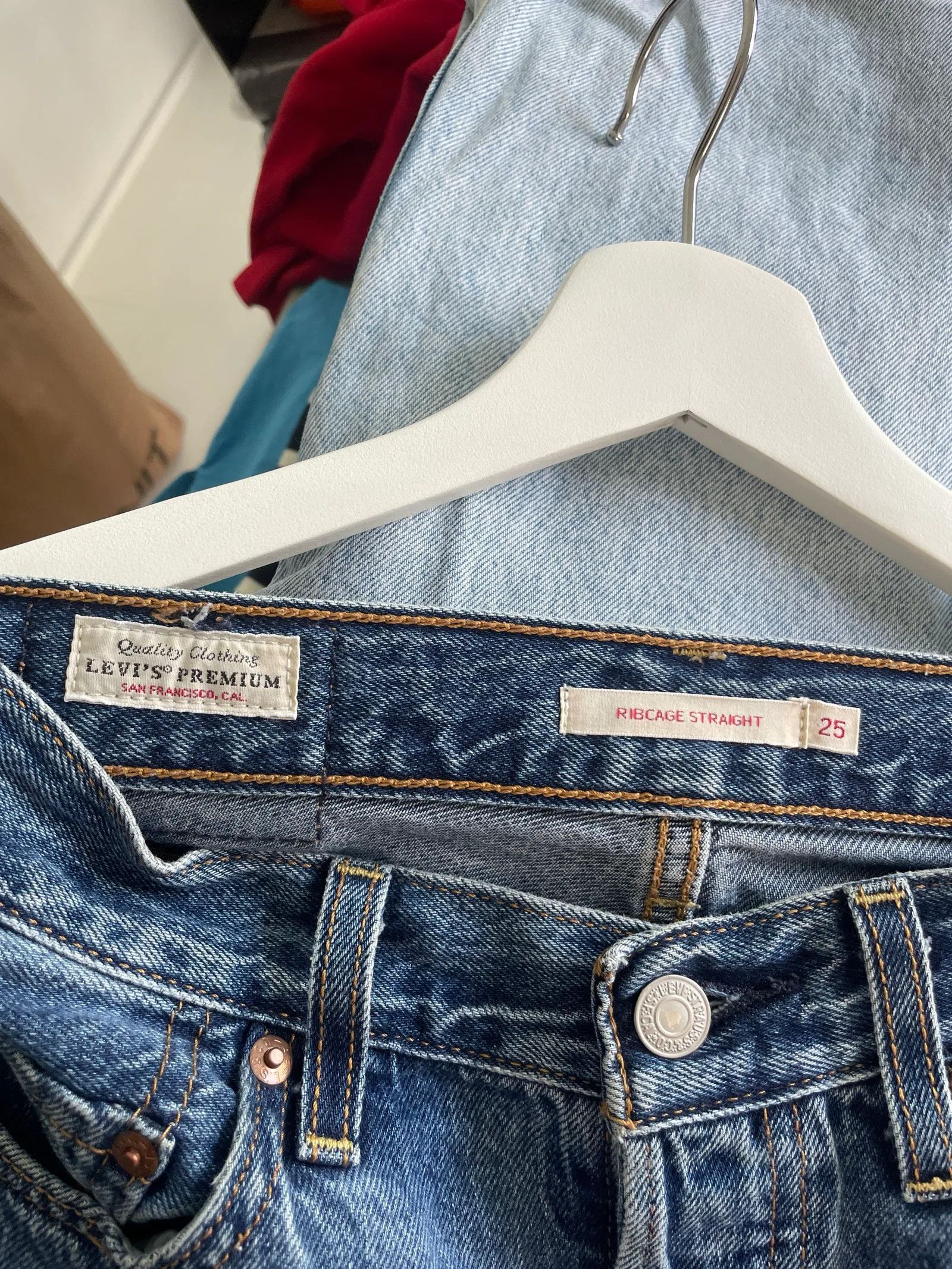 Levi's Levis Ribcage straight Jeans Size 25" / US 0 / IT 36 - 2 Thumbnail