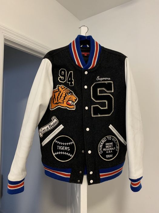 Supreme tiger hot sale varsity jacket