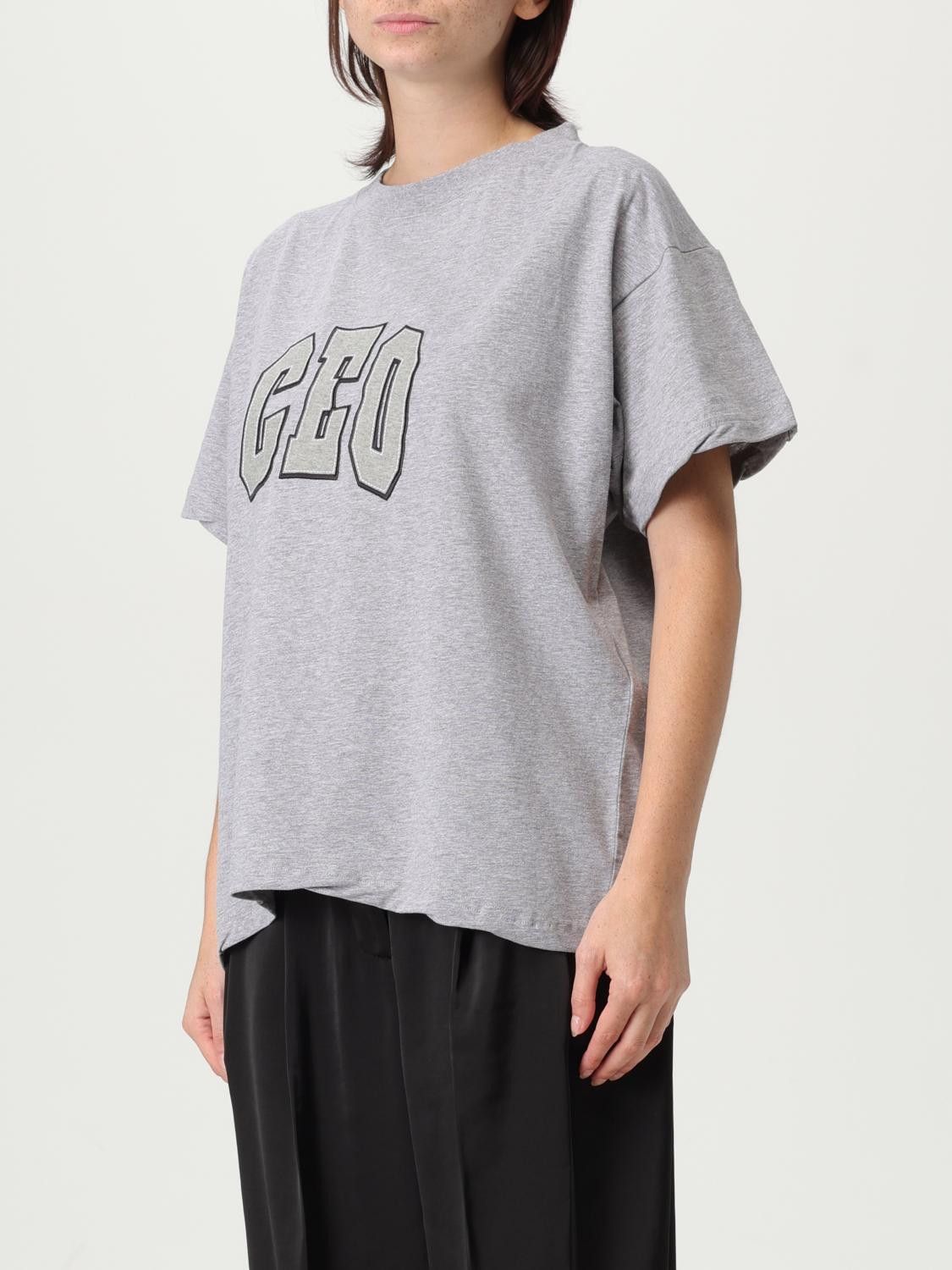 Balenciaga Balenciaga T-Shirt Woman Grey Size S / US 4 / IT 40 - 4 Thumbnail
