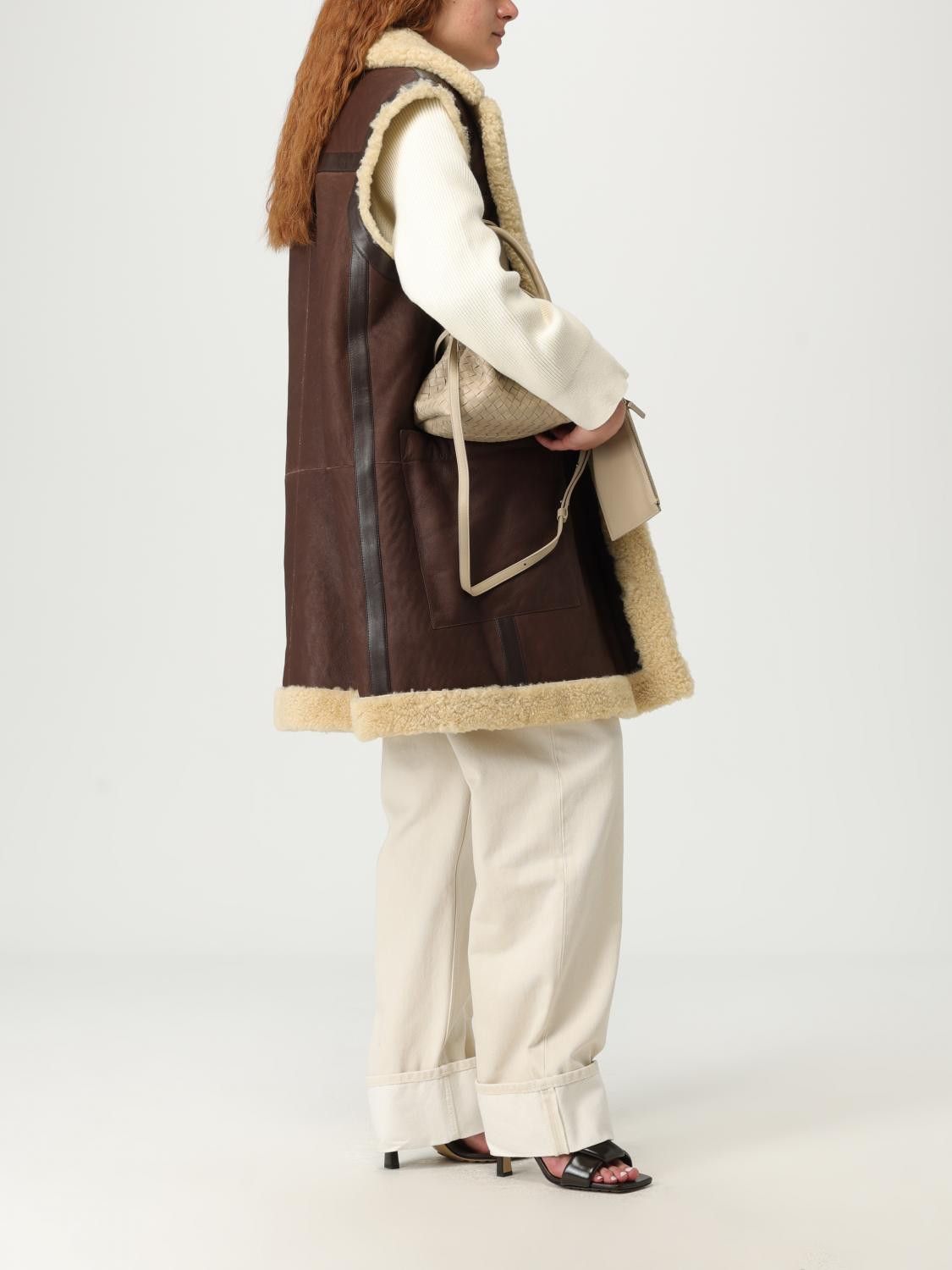 Bottega Veneta Bottega Veneta Waistcoat Woman Brown Size S / US 4 / IT 40 - 2 Thumbnail