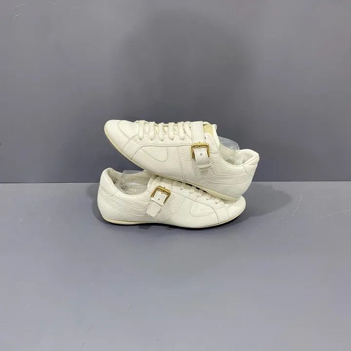 Louis Vuitton Louis Vuitton White Lace-Up Casual Sneakers 0079 Size US 6 / IT 36 - 3 Thumbnail