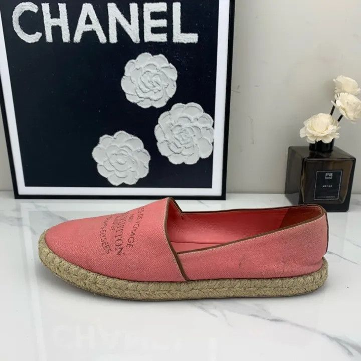 Louis Vuitton Louis Vuitton Pink Logo Fisherman Slip-Ons 0079 Size US 7 / IT 37 - 6 Thumbnail