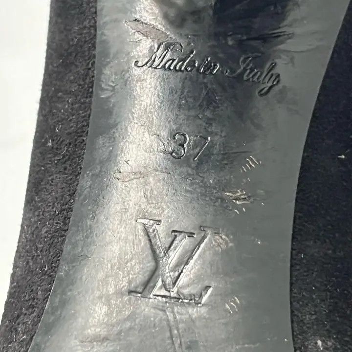Louis Vuitton Louis Vuitton Black Ankle Heeled Boots for Women 0079 Size US 6 / IT 36 - 5 Thumbnail