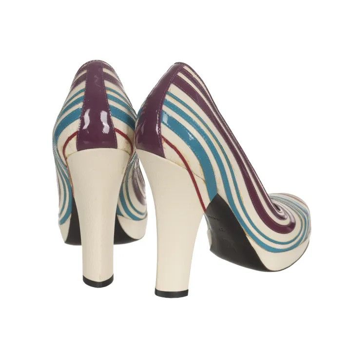 Louis Vuitton Louis Vuitton Colorful Patent Leather High Heels 0079 Size US 6 / IT 36 - 4 Thumbnail
