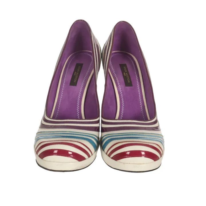 Louis Vuitton Louis Vuitton Colorful Patent Leather High Heels 0079 Size US 6 / IT 36 - 2 Thumbnail