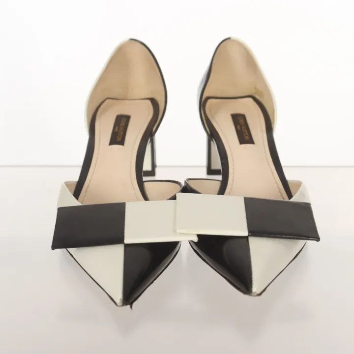 Louis Vuitton Louis Vuitton Black and White High Heels 0079 Size US 6 / IT 36 - 2 Thumbnail