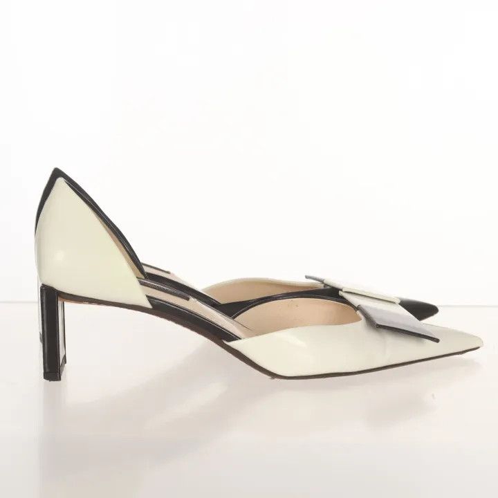 Louis Vuitton Louis Vuitton Black and White High Heels 0079 Size US 6 / IT 36 - 9 Thumbnail