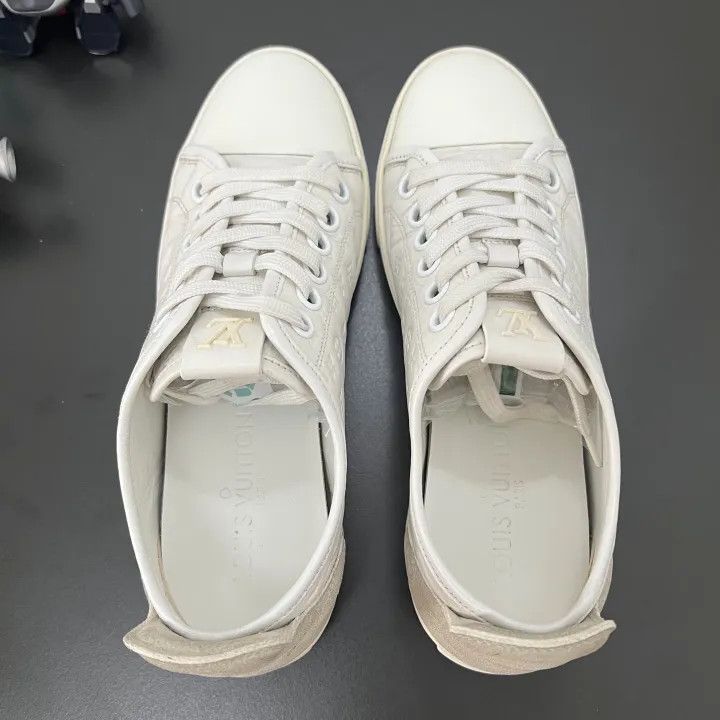 Louis Vuitton Louis Vuitton White Low-Top Slip-On Sneakers 0079 Size US 6 / IT 36 - 8 Thumbnail