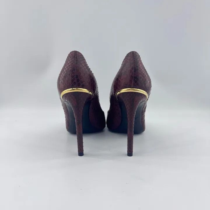 Louis Vuitton Louis Vuitton Burgundy Pointed High Heels for Women 0079 Size US 6 / IT 36 - 3 Thumbnail