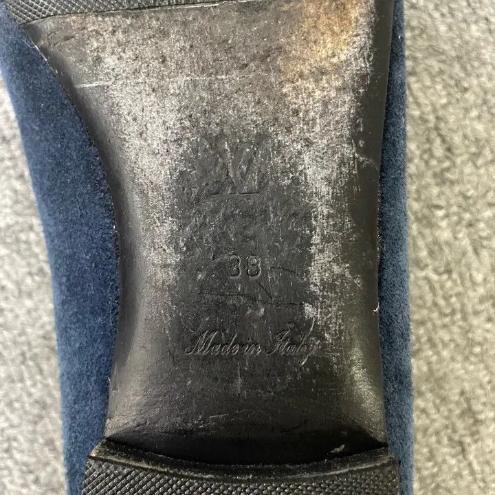 Louis Vuitton Louis Vuitton Blue Loafers for Women 0079 Size US 7 / IT 37 - 7 Thumbnail