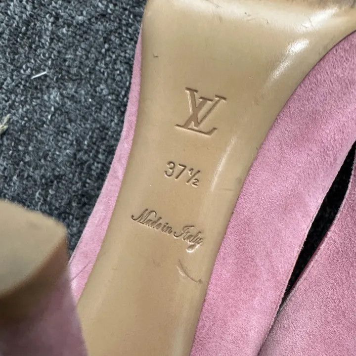 Louis Vuitton Louis Vuitton Pink Open-Toe High Heels 0079 Size US 8 / IT 38 - 5 Thumbnail