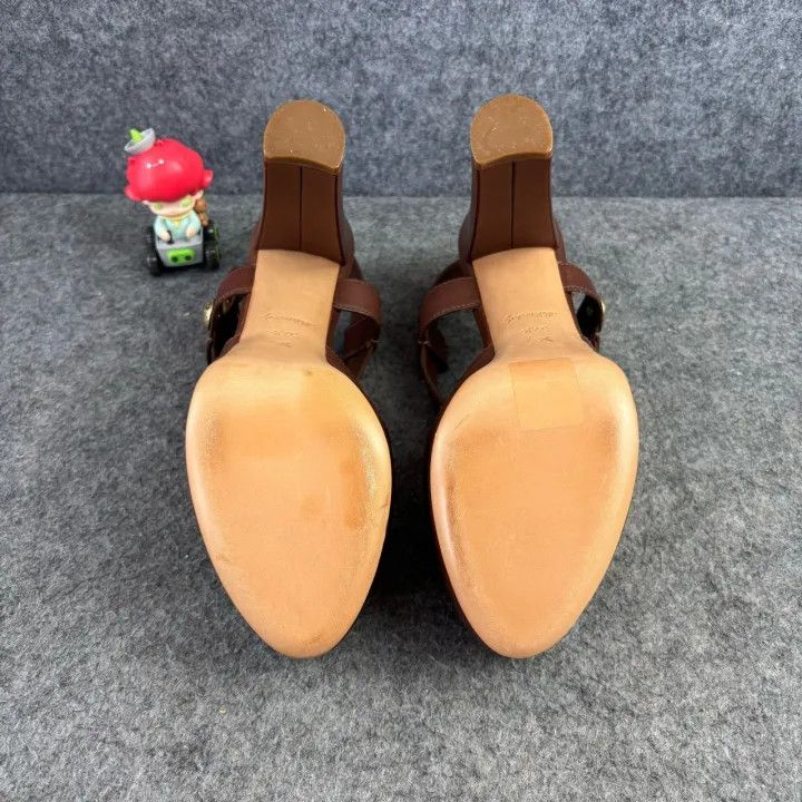 Louis Vuitton Louis Vuitton Brown Peep-Toe High Heels 0079 Size US 7 / IT 37 - 6 Thumbnail