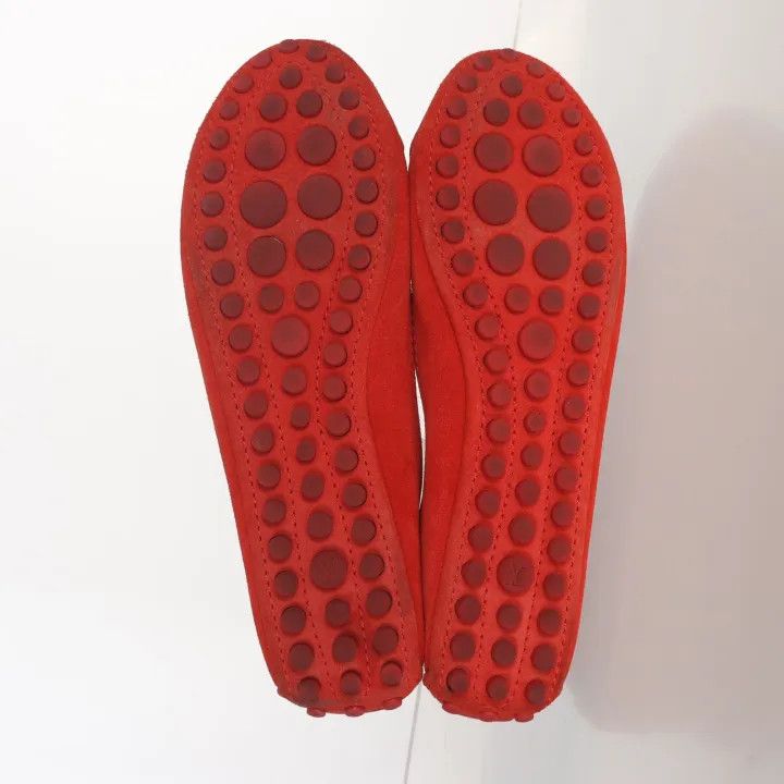 Louis Vuitton Louis Vuitton Red Comfortable Casual Ballet Flats 0079 Size US 7 / IT 37 - 4 Thumbnail